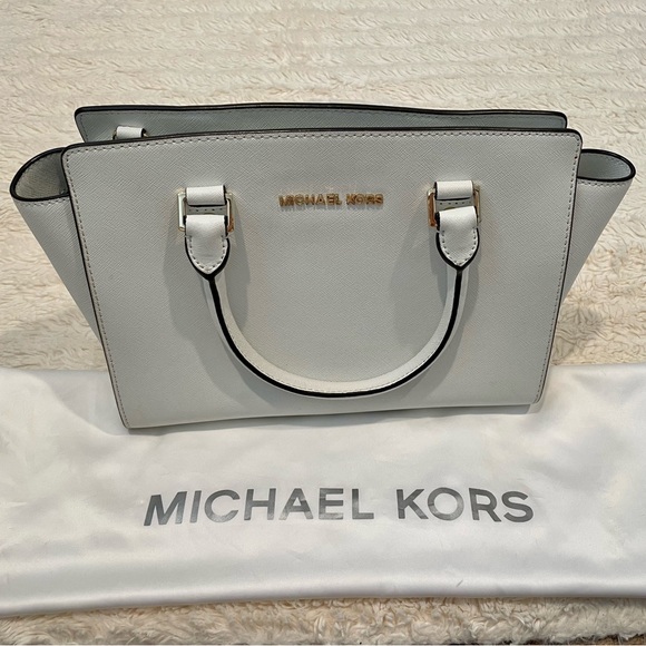 Michael Kors Selma Saffiano Leather Medium Satchel - Picture 2 of 6
